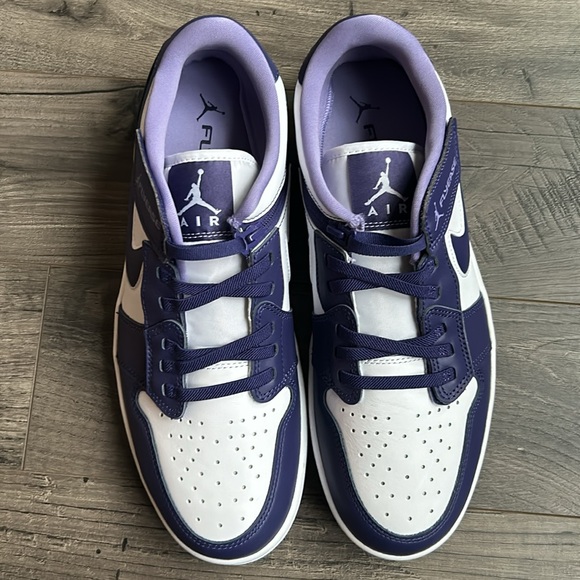 Jordan 1 Low Flyease purple shoes - Picture 7 of 8